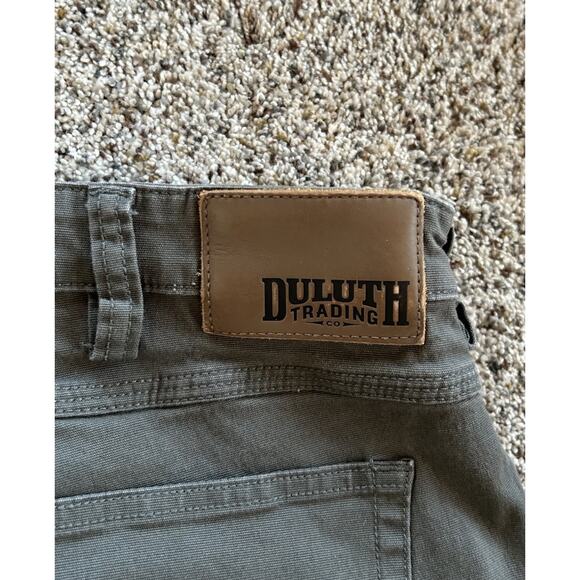 Duluth Trading JEANS Men’s 42 X 30 Flex Fire Hose Relaxed Fit pants Green B25 - Picture 7 of 11